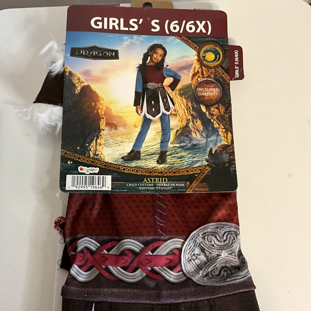 How to Train Your Dragon Live Action Astrid Costume - Small (6-6X) By Disguise